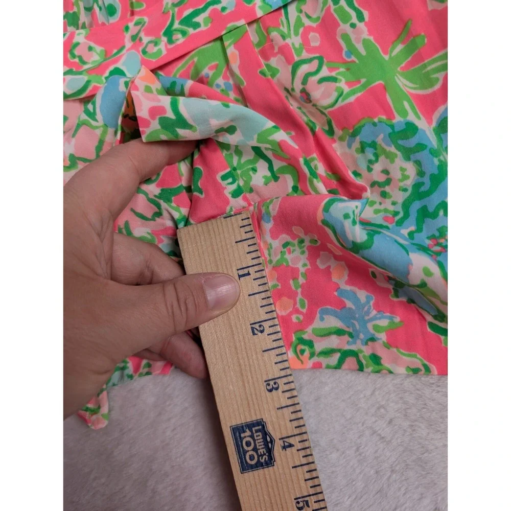 Lilly Pulitzer Deanna Romper‎ Womens XXS Flamingo Pink Southern Charm NWT